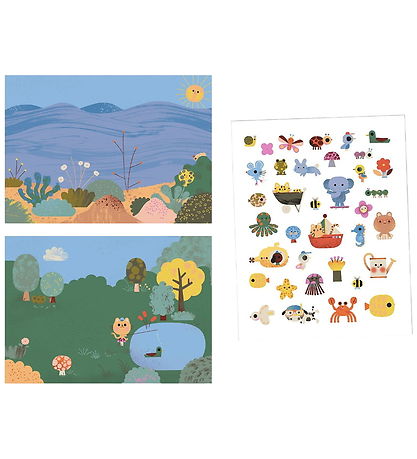 Djeco Stickers - Removable - Summertime