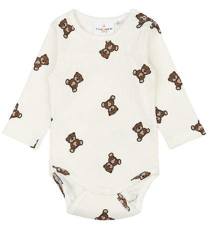 The New Bodysuit l/s - Rib - TnsbPaulo - Cloud Dancer AOP