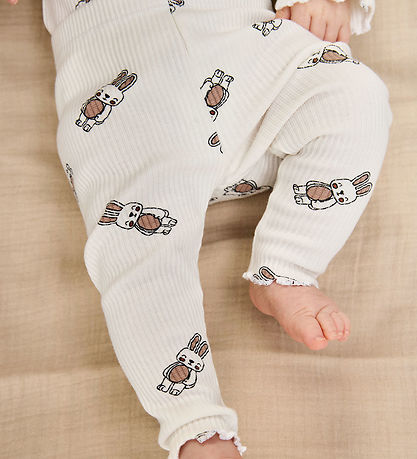 The New Leggings - Rib - TnsbPippa - Cloud Dancer AOP