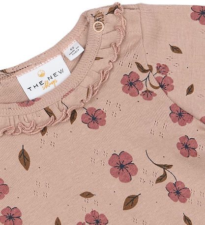 The New Pointelle Bodysuit l/s - TnsbPicole - Adobe Rose AOP