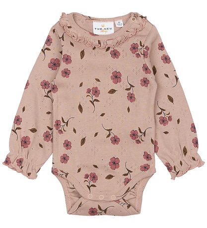 The New Pointelle Bodysuit l/s - TnsbPicole - Adobe Rose AOP