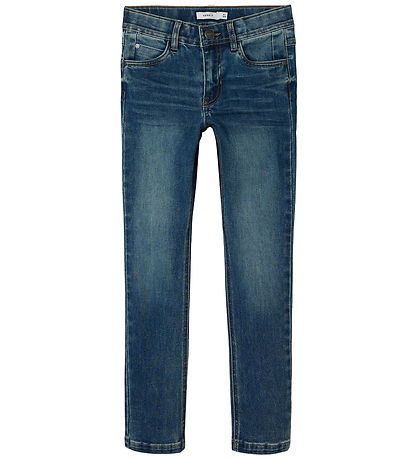 Name It Gallabuxur - Núll - Slim - NkmTheo - Dark Blue Denim