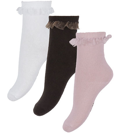Name It Sokkar - 3 Pakki - NmfLocka - Glansandi Lilac/Cloud Dans