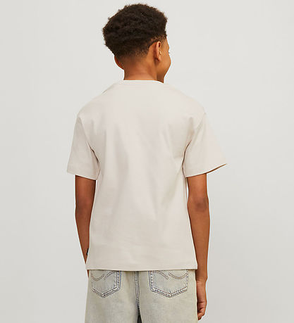 Jack & Jones Stuttermabolur - Núna - JjeUrban - Moonbeam/Loose