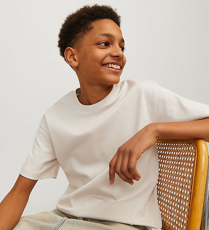 Jack & Jones Stuttermabolur - Núna - JjeUrban - Moonbeam/Loose