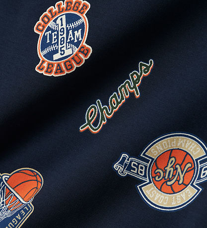 Name It Sweatshirt - NmmLeland - Navy Blazer w. Print