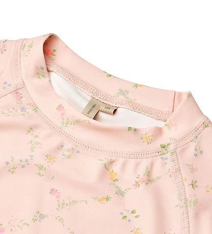 Wheat Swim Top - UV40+ - Jackie - Powder Checked Flowers