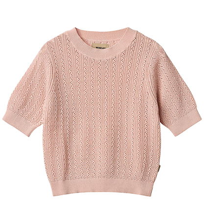 Wheat T-shirt - Stickad - Alva - Powder