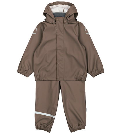 Mikk-Line Regenkleidung m. Träger - PU - Chocolate Chip