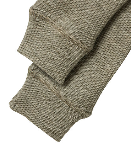 Name It Leggings - Wool - Rib - Noos - NbnWax - Dried Sage