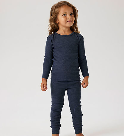 Name It Blouse - Wool - Rib - Noos - NmnWax - Ombre Blue