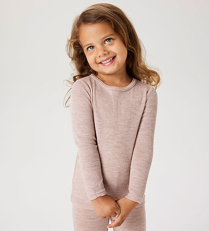 Name It Bluse - Wolle - Rib - Noos - NmnWax - Shadow Grau