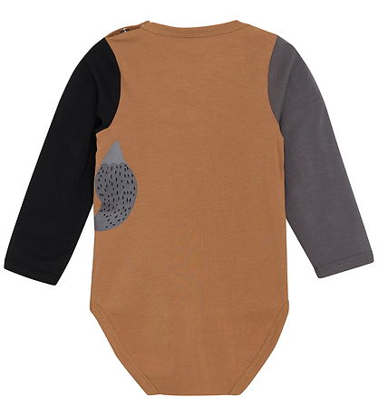 Minymo Romper l/s - Brown Sugar