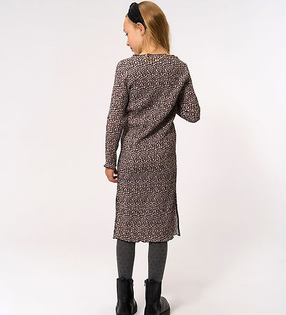 The New Kleid/Scrunchie - TnPet - Federgrau AOP
