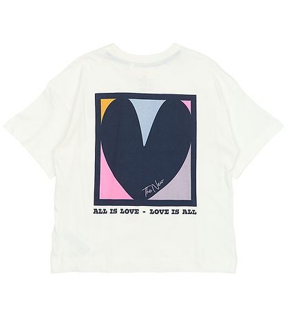 The New T-shirt - TnPerley - Cloud Dancer w. Heart