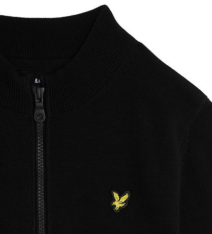Lyle & Scott Blússa M. Rennilás - Prjónað - Jet Black