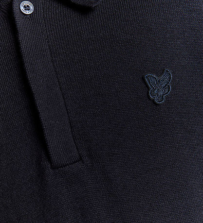 Lyle & Scott Pólóbolur - Prjónað - Dark Dökkblátt