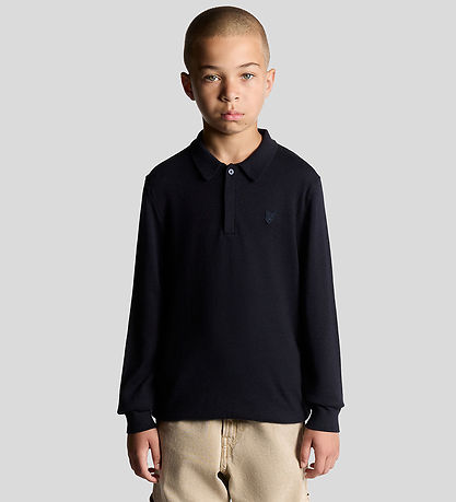 Lyle & Scott Pólóbolur - Prjónað - Dark Dökkblátt