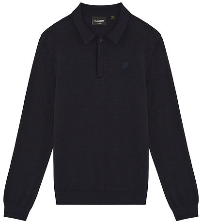 Lyle & Scott Pólóbolur - Prjónað - Dark Dökkblátt