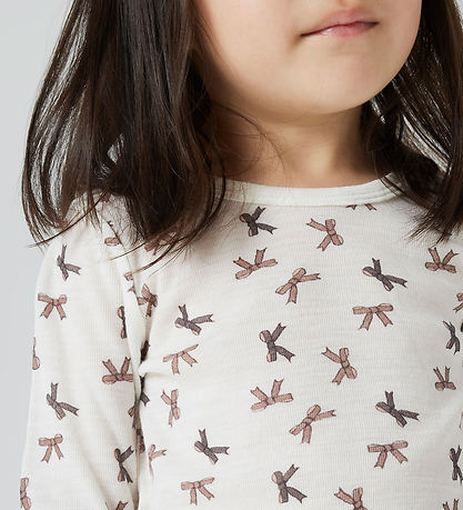 Name It Blouse - Wool - NmfWang - Snow White/Bows