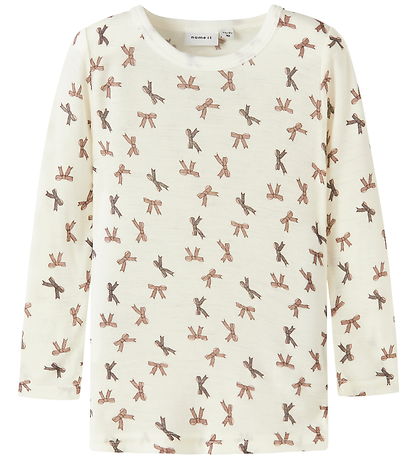 Name It Blouse - Wool - NmfWang - Snow White/Bows