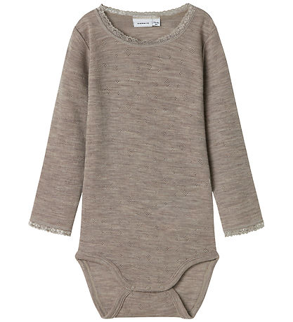 Name It Bodysuit l/s - Wool - NmfWang - Satellite