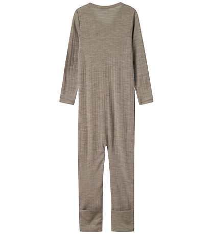 Name It Nightsuit - Wool - Rib - NmmWang - Satellite