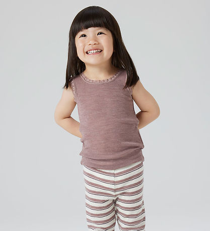Name It Undershirt - Wool - Pointelle - NmfWang - Antler