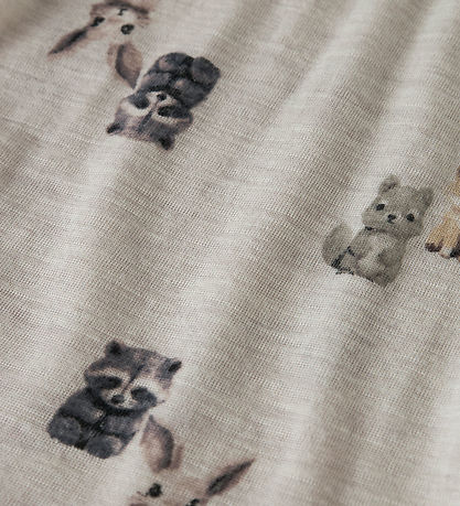 Name It Bluse - Wolle - NmmWang - Perlmutt Cloud/Forest Animals