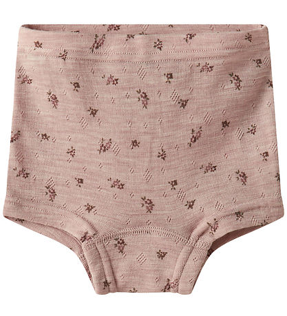 Name It Hipster - Ull - NmfWang - Shadow Grå/Small blommor