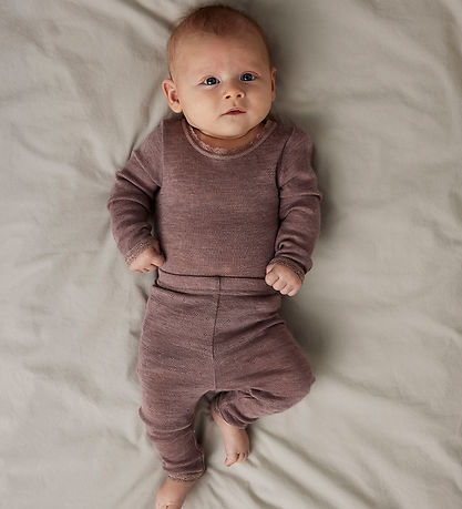 Name It Bodysuit l/s - Wool - Noos - NbfWang - Antler