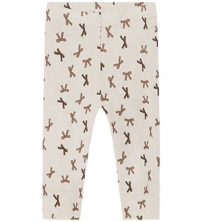 Name It Leggings - Wool - NbfWang - Snow White/Bows