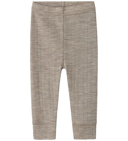 Name It Leggings - Wool - Rib - Noos - NbmWang - Satellite