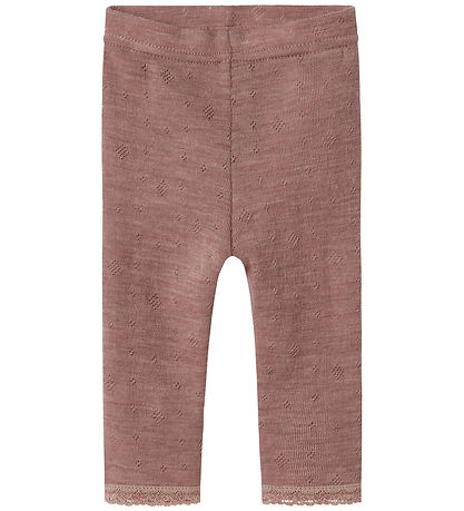 Name It Leggings - Wool - Noos - NbfWang - Antler