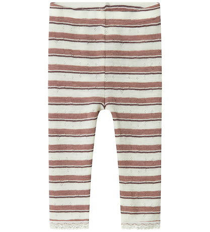 Name It Leggings - Wool - Noos - NbfWang - Antler/Snow White