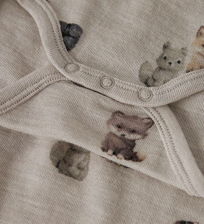 Name It Bodysuit l/s - Wool - NbmWang - Nacreous Cloud/Forest An
