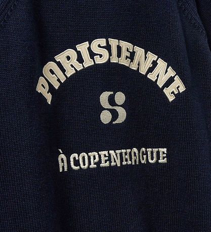 Sofie Schnoor Blússa - Prjónað - ParisienneSY - Dökkblátt Blue