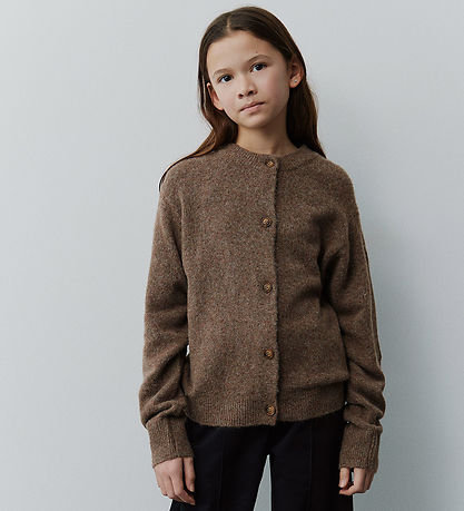 Sofie Schnoor Cardigan - Prjónað - MauraSY - Brown Melange
