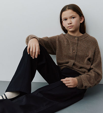 Sofie Schnoor Cardigan - Prjónað - MauraSY - Brown Melange