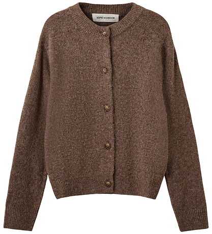 Sofie Schnoor Cardigan - Prjónað - MauraSY - Brown Melange