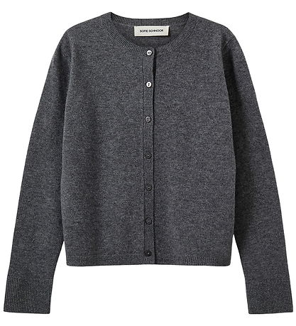 Sofie Schnoor Cardigan - Prjónað - Ull - Cissesy - Dark Grey Mel