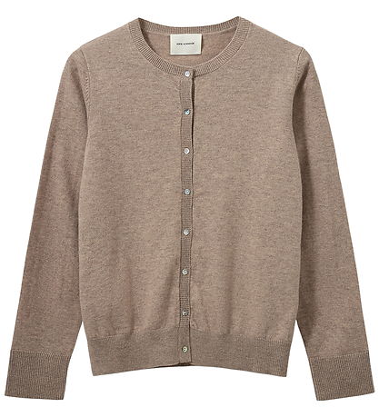 Sofie Schnoor Cardigan - Prjónað - Ull - Cissesy - Brown Melange