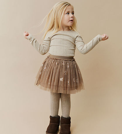 Sofie Schnoor Pils - Tyl - Siggysk - Brúnt M. Glitter