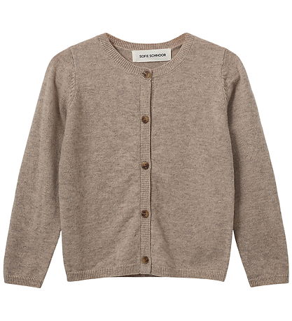 Sofie Schnoor Cardigan - Prjónað - Cisse - Brown Melange