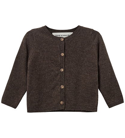 Sofie Schnoor Cardigan - Stickad - Cisse - Brown Fudge
