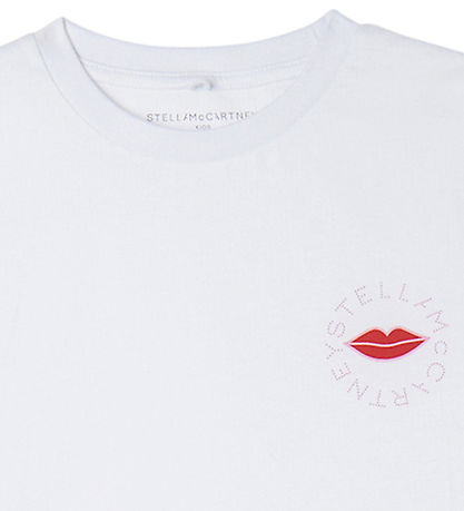 Stella McCartney Kids Stuttermabolur - Hvítt M. Varir