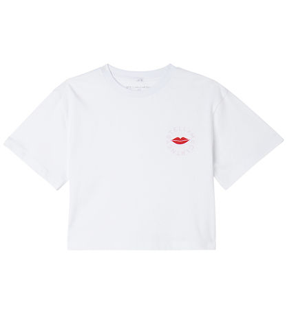 Stella McCartney Kids Stuttermabolur - Hvítt M. Varir
