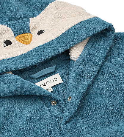Liewood Badjas - Lily - Penguin - Zeezicht Mix
