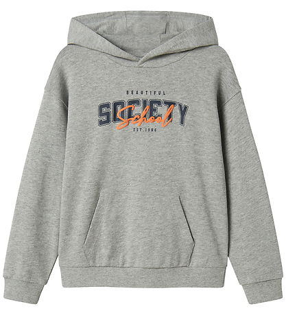 Name It Hoodie - NkmLucas - Grey Melange