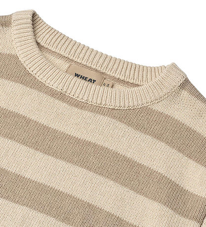Wheat Tröja - Stickad - Morgan - Beige Stripe